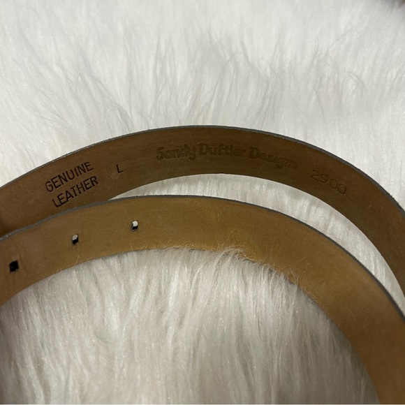 Sandy Duftler Designs Animal Snakeskin Print Belt Size Large - Picture 4 of 5